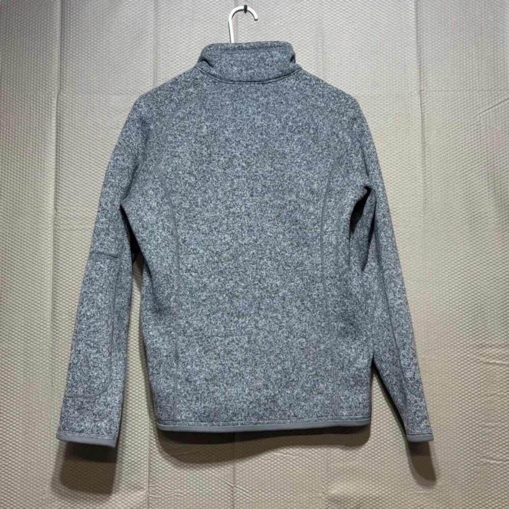 Patagonia Women's Sweater 1/4 Zip Fleece Pullover Size Medium Heather Gray - Picture 12 of 12